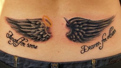Angels and demons tattoo designs
