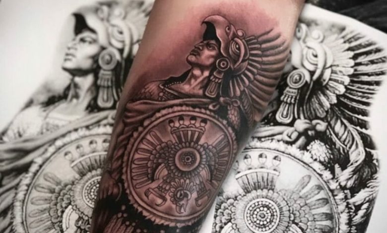 Aztec warrior tattoo designs