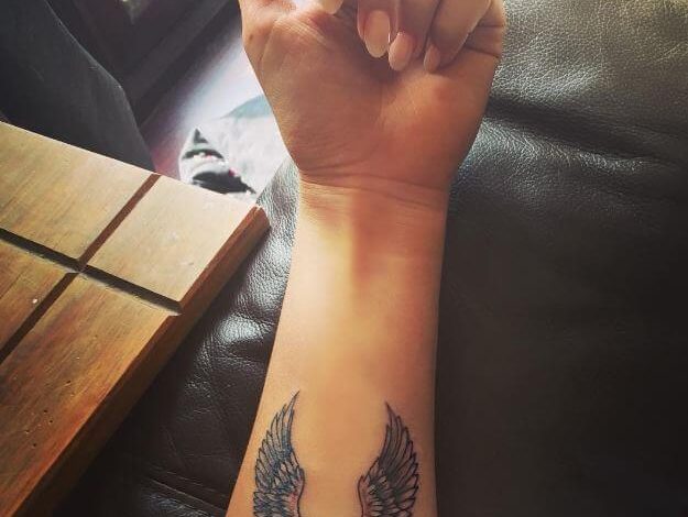 Back wings tattoo designs