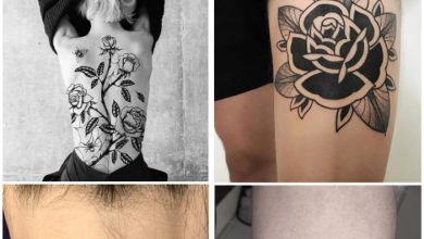 Black rose tattoo cover up ideas