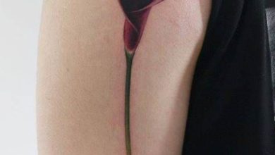 Calla lily tattoo design