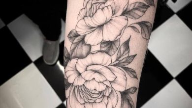 Cross and rose tattoos designs