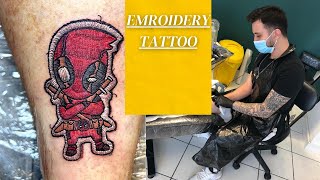 Embroidery tattoo ideas