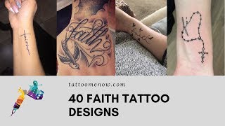 Faith tattoo design