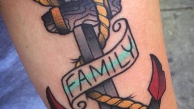 Family silhouette tattoo ideas
