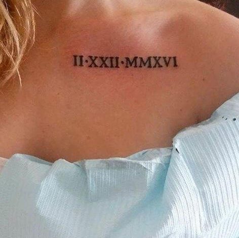 i fucked up the date on my roman numerals tattoo : r/TattooDesigns