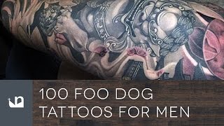 Foo dog tattoo design