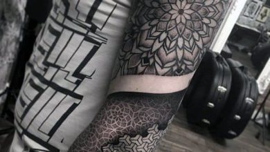 Geometric sleeve tattoo designs