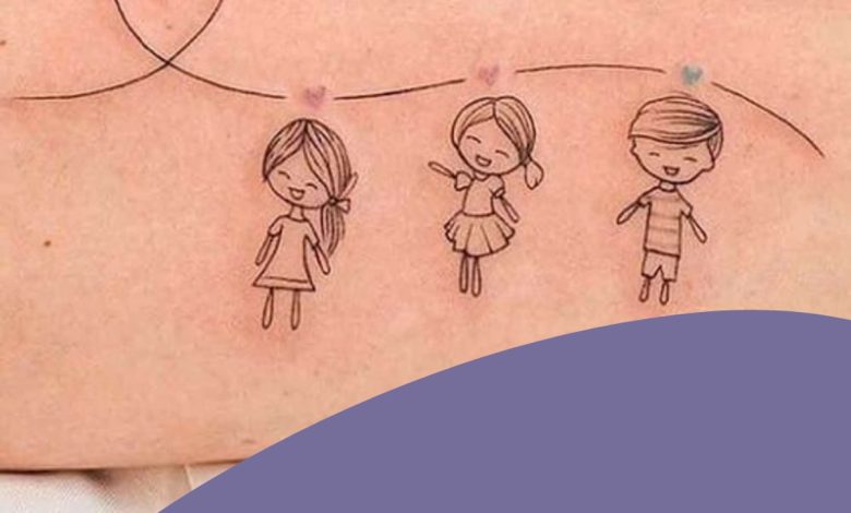 Grandchildren tattoo | Tattoos with kids names, Grandchildren tattoos,  Tattoos for daughters