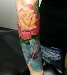 Hibiscus tattoo design