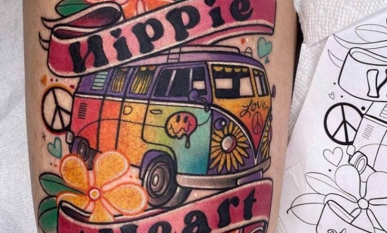 Hippie tattoo ideas