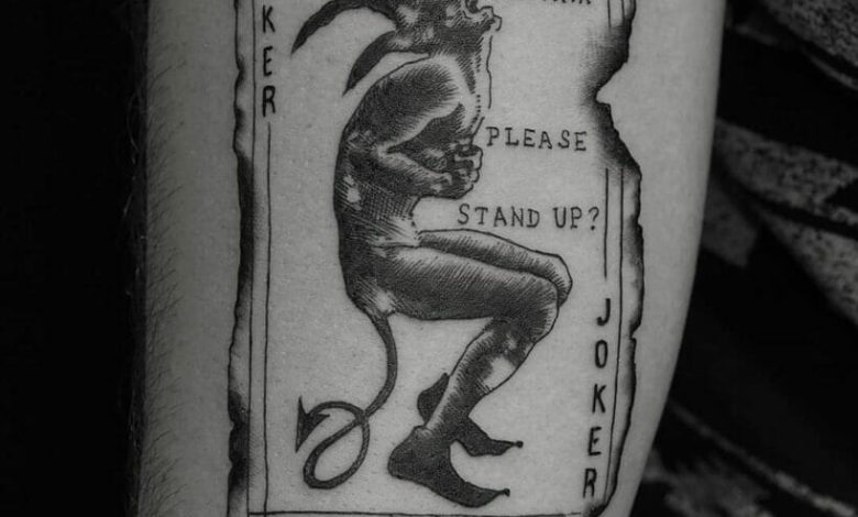 Joker card tattoo ideas