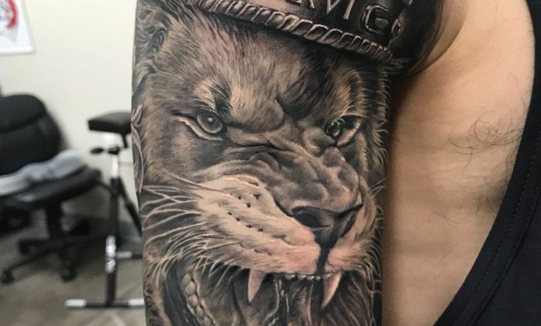 Lion tattoo design
