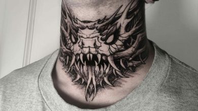 Neck tattoo cover up ideas