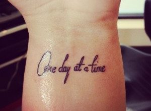 One day at a time tattoo ideas
