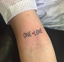 One love tattoo designs