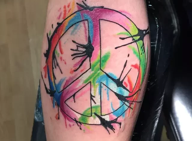 Peace sign tattoo designs
