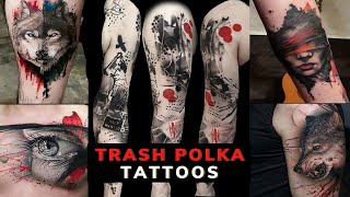 Polka trash tattoo designs