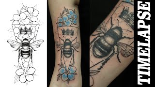 Queen bee tattoo ideas