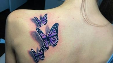 Shoulder butterfly tattoo ideas