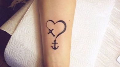Simple anchor tattoo designs