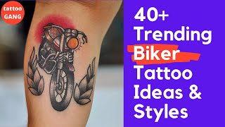 Simple motorcycle tattoo ideas