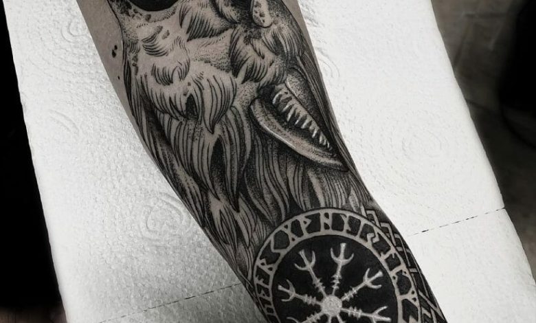 Skoll and hati tattoo designs