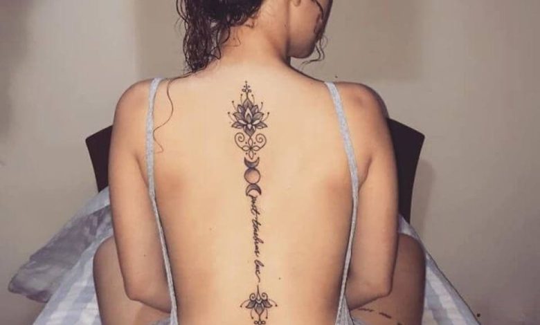 Unique spine tattoo designs