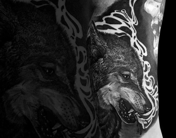 Wolf sleeve tattoo ideas
